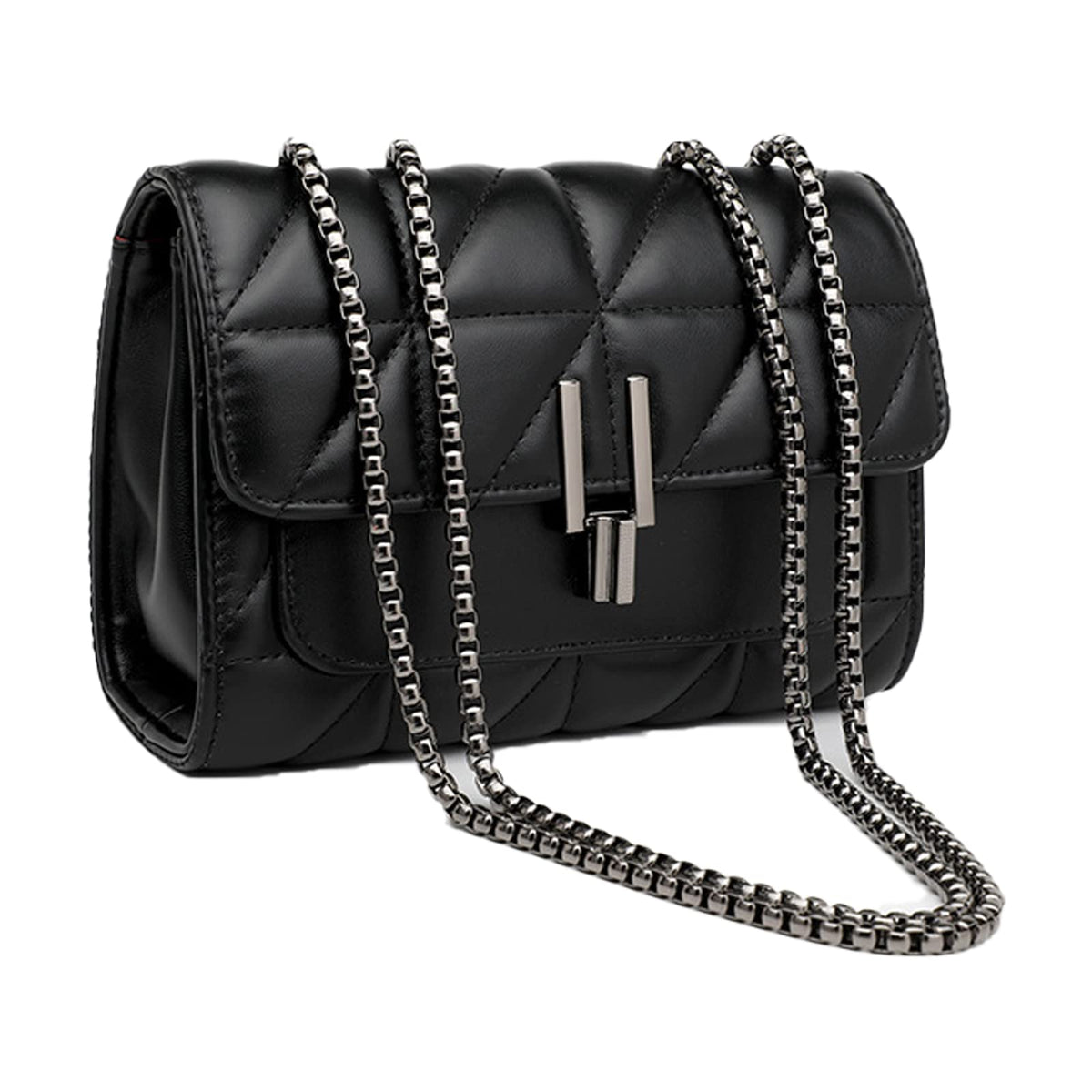 LCHYG Crossbody Bags for Women Black PU Leather Shoulder Bag, Cellphone Bags Wallet Purse and Handbags Card Holder for Women