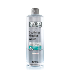 Swiss Image Soothing Micellar Water 400 ml | Gentle Makeup Remover & Cleanser | Calms Irritation, Reduces Redness & Soothes Skin | Non-Rinse Formula for Normal to Dry Skin| Swiss Made
