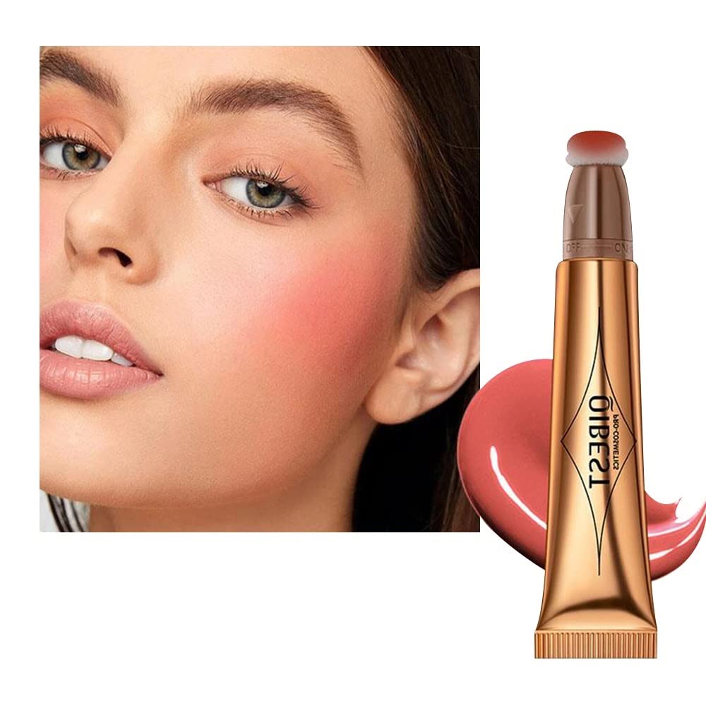 KANZA-Multifunctional Makeup Blusher | Liquid Face Concealer Pen | Waterproof & Long-Lasting Body Face Contouring Makeup | Matte Finish Liquid Contour Stick with Soft Cushion Applicator | 15g (#03)