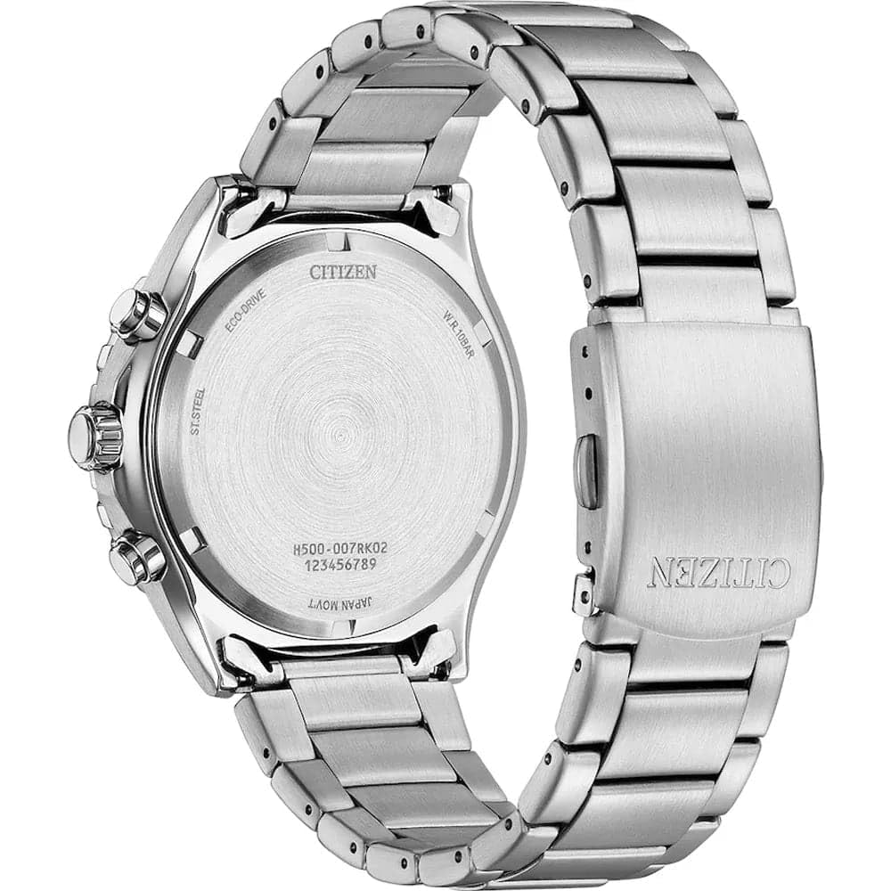 Citizen Men Chronograph Eco-Drive Watch with Stainless Steel Strap AT2561-81X