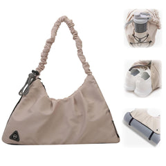 Azonee Yoga Gym Bags for Women, Lightweight Travel Shoulder Bags with Shoes Compartment Wet Dry Storage Pockets, Carrying Workout Gear, Suitable for Office Travel Sports Daily Leisure