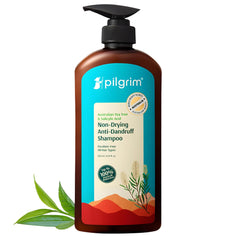 Pilgrim Tea Tree & Salicylic Acid Anti-Dandruff Shampoo | Reduces Visible Flakes | Non Drying Scalp Relief | Suitable for All Hair Types | For Men & Women | 21.98 Fl Oz (650ml)