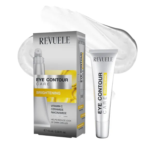 REVUELE Contour Care Brightening Gel – 15 ml, Hydrating & Smoothing Cream for Dark Circles & Dull Under-Eye Skin