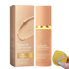 MOODEEY 4 in 1 Foundation Liquid - Color Changing Foundation Hydrating Moisturizing Medium Full Coverage Concealer with SPF 50+ - Long Lasting Waterproof - Makeup (color changing, 1pcs)