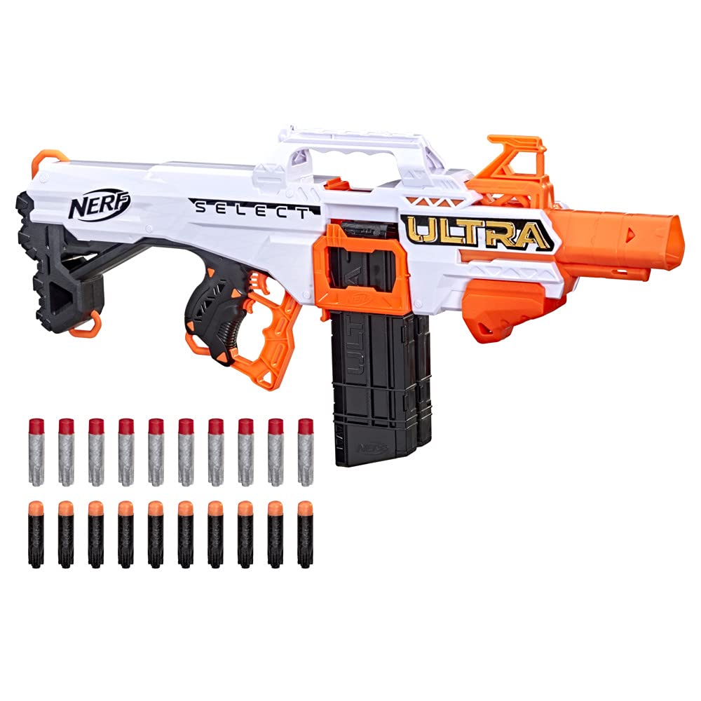 Nerf Ultra Select Motorised Blaster, 2-Way Tyre, Includes Chargers and Darts, Nerf Ultra Darts Only