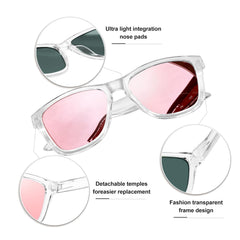 KANASTAL Polarized Sunglasses for Women, Classic Square Mens Sun Glasses, Lightweight Shades for Womens Outdoor 100% UV400 Protection Driving Fishing Golf Outdoor Activities