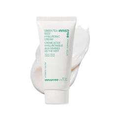 Innisfree Green Tea Seed Hyaluronic Acid Cream With Barrier Boosting Complex and Ceramide, Korean Hydrating Face Moisturizer for Dry Skin