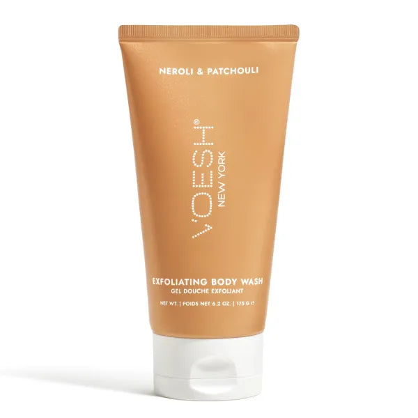VOESH Sugar Scrub & Exfoliating Body Wash with Plant-Derived AHAs & Vegan Probiotics, K-Beauty Korean Skincare - Neroli & Patchouli