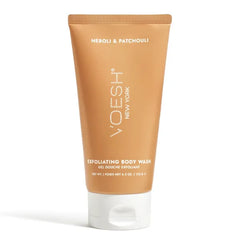 VOESH Sugar Scrub & Exfoliating Body Wash with Plant-Derived AHAs & Vegan Probiotics, K-Beauty Korean Skincare - Neroli & Patchouli