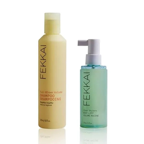 FEKKAI Full Blown Volume Shampoo + Clean Stylers Root Lift Volume Spray  Free of Sulfates, Parabens, Phthalates