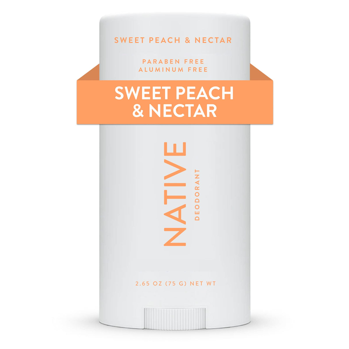 Native Deodorant | Natural Deodorant for Women and Men, Aluminum Free with Baking Soda, Probiotics, Coconut Oil and Shea Butter | Sweet Peach & Nectar