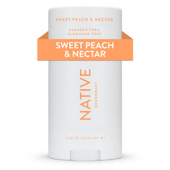 Native Deodorant | Natural Deodorant for Women and Men, Aluminum Free with Baking Soda, Probiotics, Coconut Oil and Shea Butter | Sweet Peach & Nectar