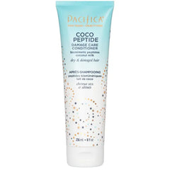 Pacifica Coco Peptide Damage Care Conditioner, Haircare, Repair Split Ends and Breakage, Hair Repair Treatment, Color Safe, For Dry and Damaged Hair, Hair Care, Vegan, 8 fl oz (1 Count)