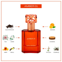 Swiss Arabian Amber 01 Unisex Eau De Parfum 50ml