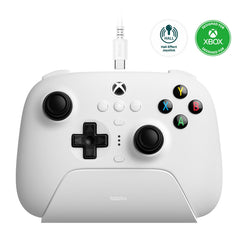 8Bitdo Ultimate 3-mode Controller for Xbox, Hall Effect Joysticks, Compatible with Xbox Series X|S, Xbox One, Windows, and Android - Officially Licensed (White)