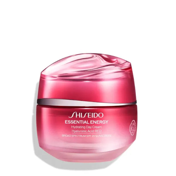 Shiseido Essential Energy Hydrating Day Cream Broad Spectrum SPF 20, 50 mL - Visibly Reduces the Look of Pores & Fine Lines with Hyaluronic Acid 24-Hour Hydration - All Skin Types