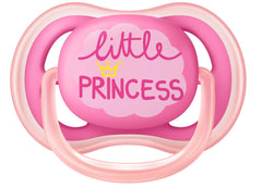 AVENT Philips Ultra Air Pacifier, 6-18 months, pink/peach, fashion decos, 2 pack, SCF343/22