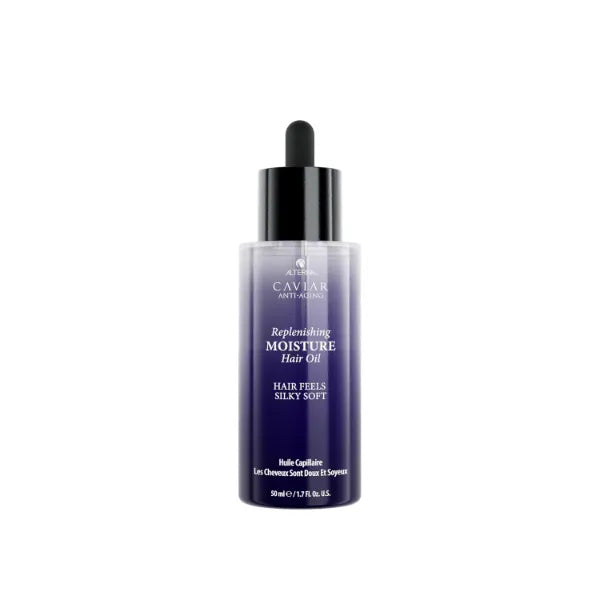 Alterna Haircare CAVIAR Anti-Aging Replenishing Moisture Hair Oil 1.7 oz | Lightweight, Revives and Nourishes Hair | Increased Shine and Softness | Heat Protectant and Frizz Control