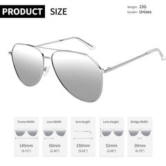 Joopin Sunglasses for Men Women, Polarized Classic Sunglasses Lightweight Metal Frame UV400 Protection