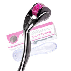 Derma Roller Kit 0.5mm needle 540 Micro Needle Roller Skin Care for Wrinkles, Stretch Marks, Acne Spot, Hair Loss, Scar Removal Professional Derma Needling Kit with Case (0.5mm)