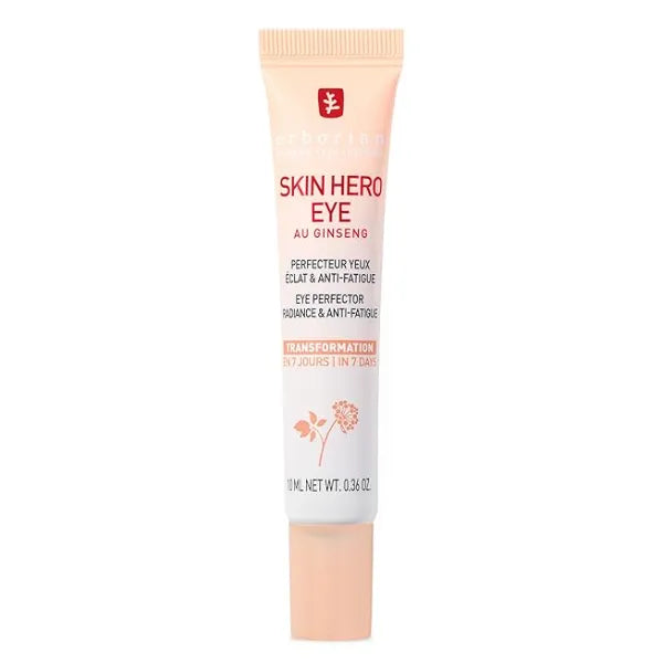 Erborian Skin Hero Eye Cream Perfector, De Puffs, Hydrates & Blurs Appearance of Fine Lines & Wrinkes for Radiant, Smooth Skin, Korean Skincare