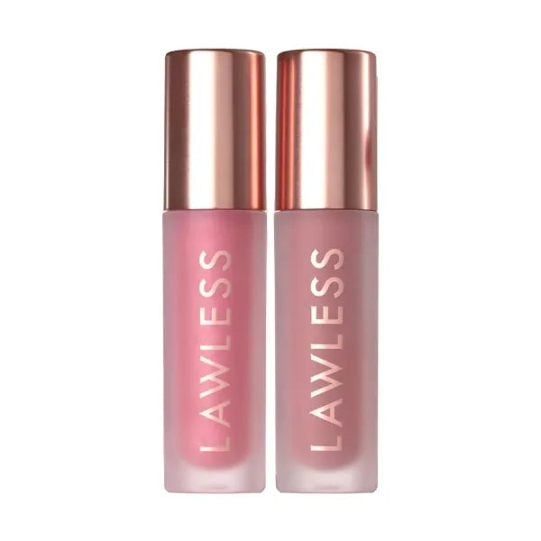 Lawless Women's Double the Plump Plumper Duo, Velvet/Pixie, Pink, 0.11 Ounce