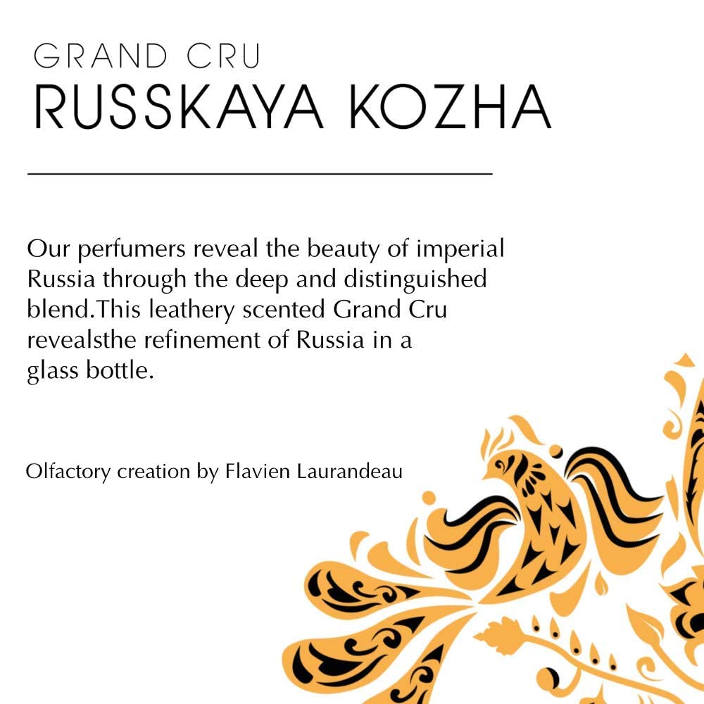 Berdoues Russkaya Kozha Perfume [100ml] – Unisex Luxury Perfume, Collection Grands Crus w/ Cade, Siamese Benzoin, Cardamom | Beauty and Personal Care