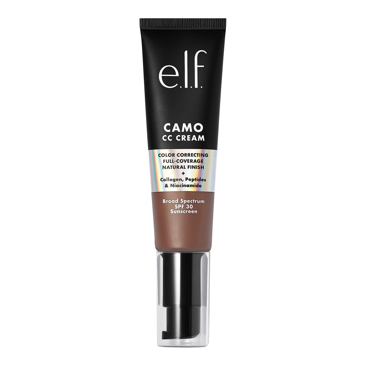 e.l.f. Camo CC Cream, Colour Correcting Medium-To-Full Coverage Foundation with SPF 30, Deep 560 C, 1.05 Oz (30g)