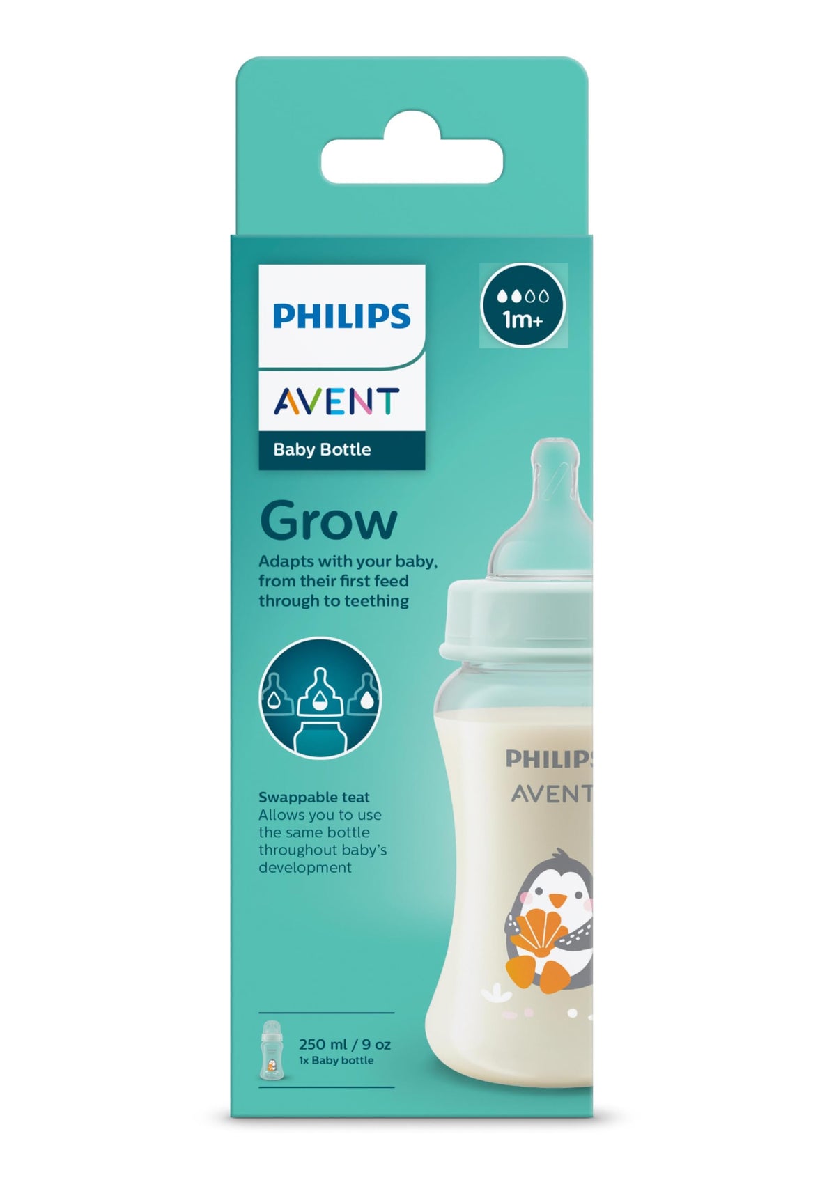 AVENT Philips Grow Feeding Bottle SCF061/01-(250ml) by Fratelli