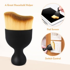 Eiruseed Car Interior Cleaning Brush Car Duster Interior with Ultra Soft Bristles Auto Detailing Brushes Dusting Car Accessories for Dashboard, AC Vents, Leather, Scratch-Free (1Pack)