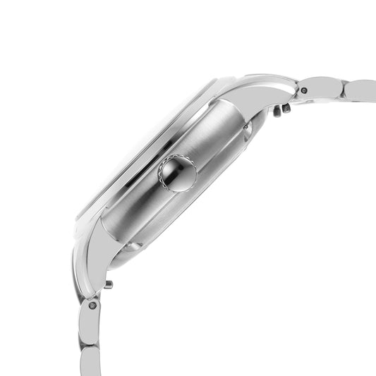 Fossil Men Stainless Steel Heritage Analog Green Dial Watch-Me3224, Band Color-Silver