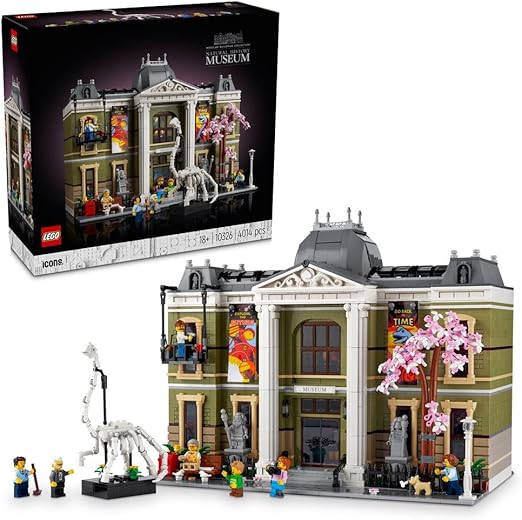 LEGO Icons Natural History Museum Set, Model Kit for Adults to Build, Creative Gift Idea for Men, Women, Him or Her, plus Lovers of Museums & Dinosaurs, Addition to the Modular Buildings Range 10326