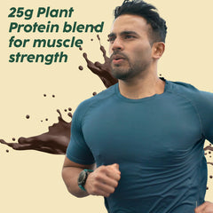 PLIX - THE PLANT FIX Strength Vegan Protein Powder 2 KG (Chocolate) Pea Protein Isolate and Brown Rice Blend, 25 g Protein, No Added Sugar, Gluten free