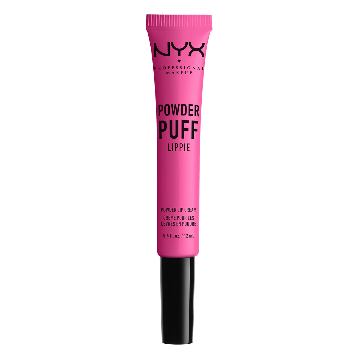 Nyx Professional MakEUp Powder Puff Lippie Lip Cream, Liquid Lipstick - Bby (Fuchsia)