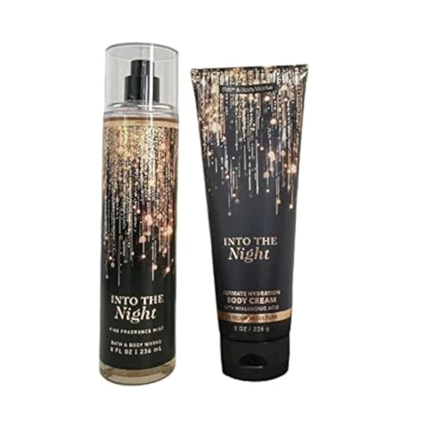 Bath & Body Works - Into the Night - Fine Fragrance Mist and Ultra Shea Body Cream - Full Size