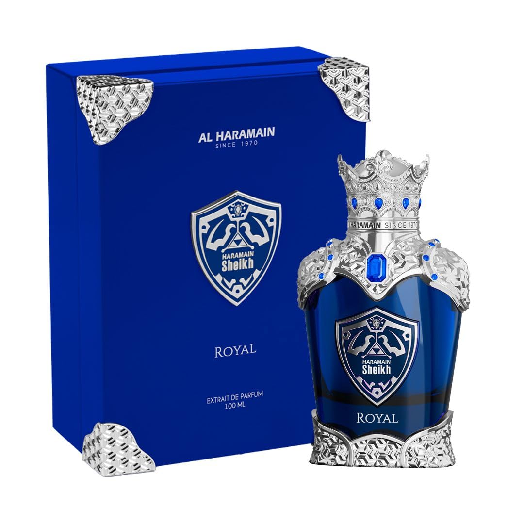 Al Haramain Sheikh Royal 100ml Extrait de Parfum | Unisex Oriental Woody Spicy Perfume | Long-Lasting Lavender, Bergamot, Cinnamon, Musk & Vanilla