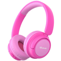 iClever Kids Headphones Wireless, 60H Play Time, 74/85 dBA Safe Volume, Bluetooth 5.4, USB C, Over Ear Kids Bluetooth Headphones with Mic AUX Cord for Travel/School