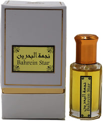 aabak al sahraa عبق الصحراء Bahrein Star Attar For Men and Women, Non alcoholic Arabic Fragrance for Men and Women, 12 ML, Oil Based Long Lasting Fragrance Containing Vanilla with Amber & Amp Notes