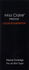 Miss Claire Prestige Liquid Foundation Natural Coverage, 21 Beige, 35 ml
