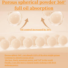 Fixing Face Setting Powder - Long Lasting Lightweight Loose Powder- Light As Mist Setting Powder - Clear & Flawless Floral Butterfly Dance Light and Silky Face Powder Natural Color - 15g