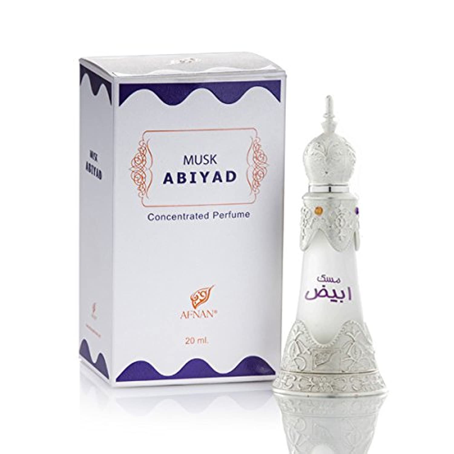 Musk Abiyad by Afnan Perfumes for Unisex - Concentrated Oil, 20ml