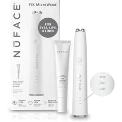 NuFACE FIX MicroWand Microcurrent Facial Device, FDA Cleared Eyes, Lips & Lines Treatment with Serum Activator Lip Plumper, Eye Depuffing Wand, Wrinkle & Smile Line Reducer, 3 On the Go Modes