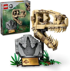 LEGO Jurassic World Dinosaur Fossils: T. rex Skull Toy for 9 Plus Year Old Boys, Girls & Kids, 3D Skeleton Model Kit with Opening Jaw and Display Stand, makes a Cool Dino Decoration, Gift Idea 76964