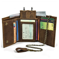 NC Men's Vintage Leather Hand-Crafted Wallet (Style B)