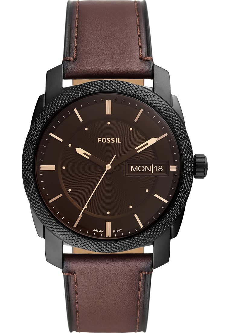 FOSSIL Machine Watch for Men, Quartz Movement with Stainless Steel or Leather Strap