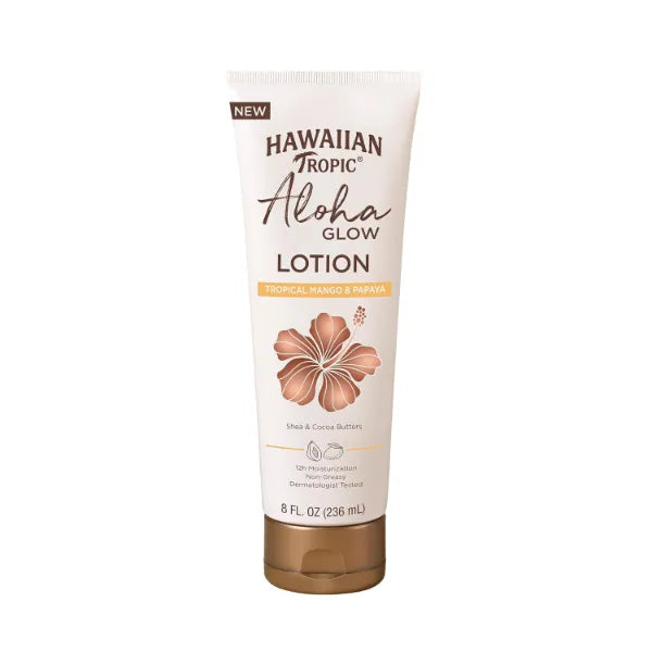 Hawaiian Tropic Aloha Glow Lotion| Tan Extender Lotion, After Sun Tan Extender, After Sun Care with Shea Butter & Cocoa Butter, Body Cream for Women - 8 fl oz
