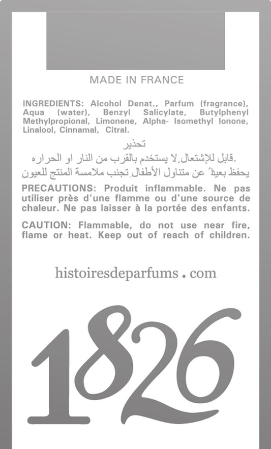HISTOIRES de PARFUMS 1826 Eau de Parfum For Unisex, 120 ml