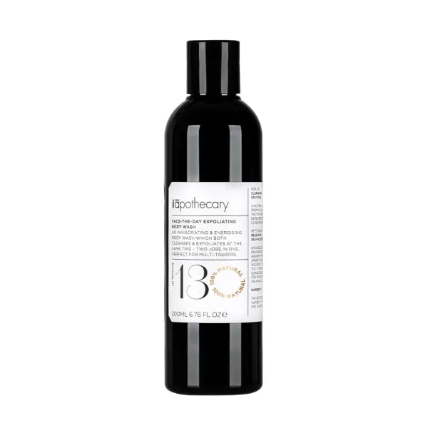ilapothecary Face-The-Day Exfoliating Body Wash - Invigorating and Moisturizing Body Soap - Rich in Antioxidants - Gluten Free - No Alcohol - 6.76 oz