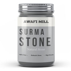 Awafi Mill Premium Natural Surma Stone - Traditional Beauty Enhancer for Eyes and Skincare (Bottle of 100 gram / 3.5 Oz)