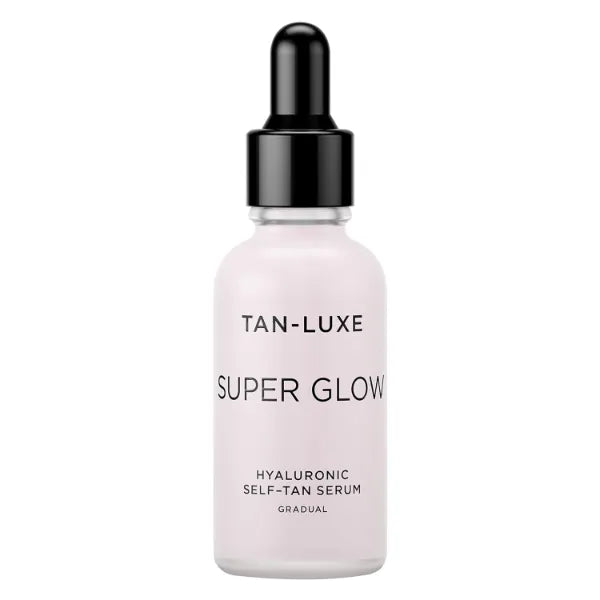 Tan-Luxe SUPER GLOW Self Tan Serum Gift Set, (10 ml) Daily Gradual Fake Tanning Skincare, Cruelty Free & Vegan
